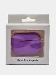 Фиолетовый силиконовый чехол для наушников AirPods Pro с карабином