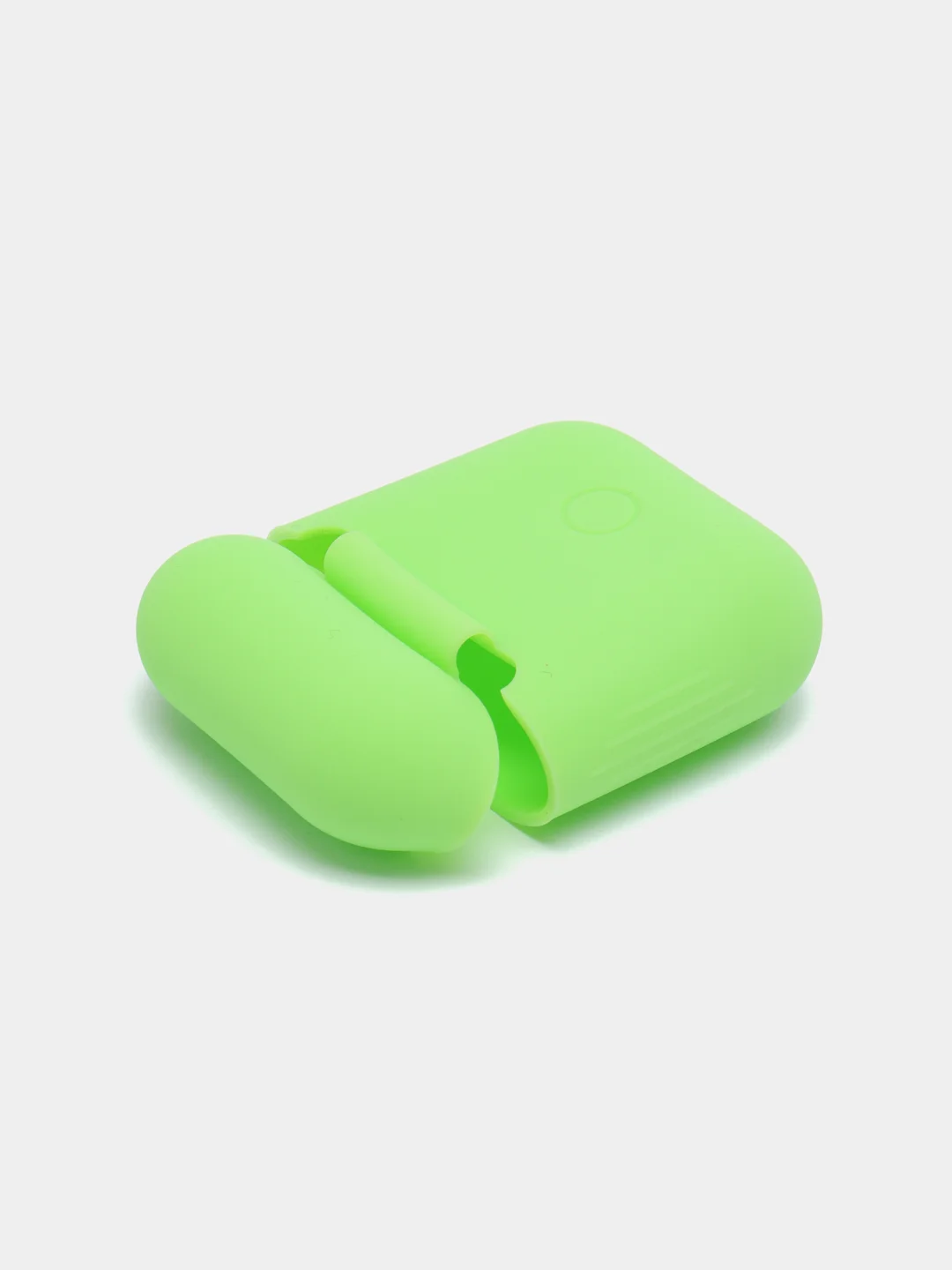 Лайм чехол для наушников AirPods 1, 2, силиконовый