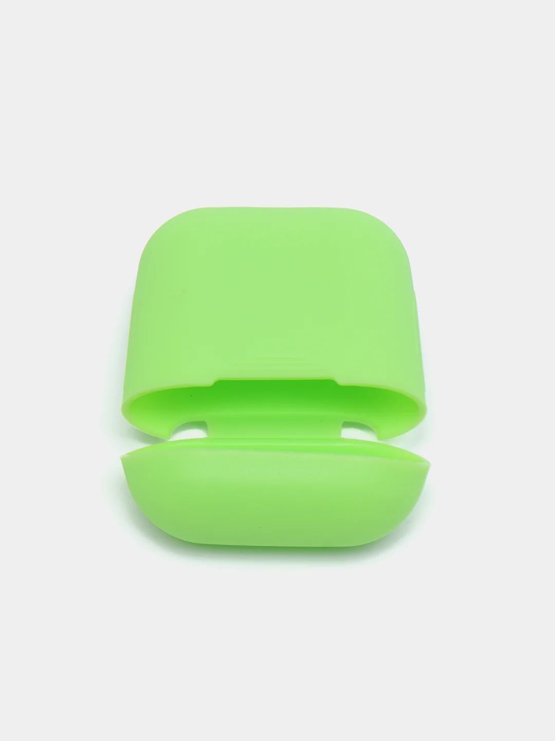 Лайм чехол для наушников AirPods 1, 2, силиконовый