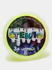 Лимонный слайм "Стекло" НЕОН Party Slime
