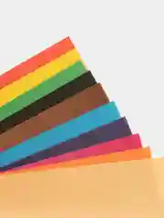 Бумага цветная, двухсторонняя, А4, 10 листов, 10 цветов, золото и серебро