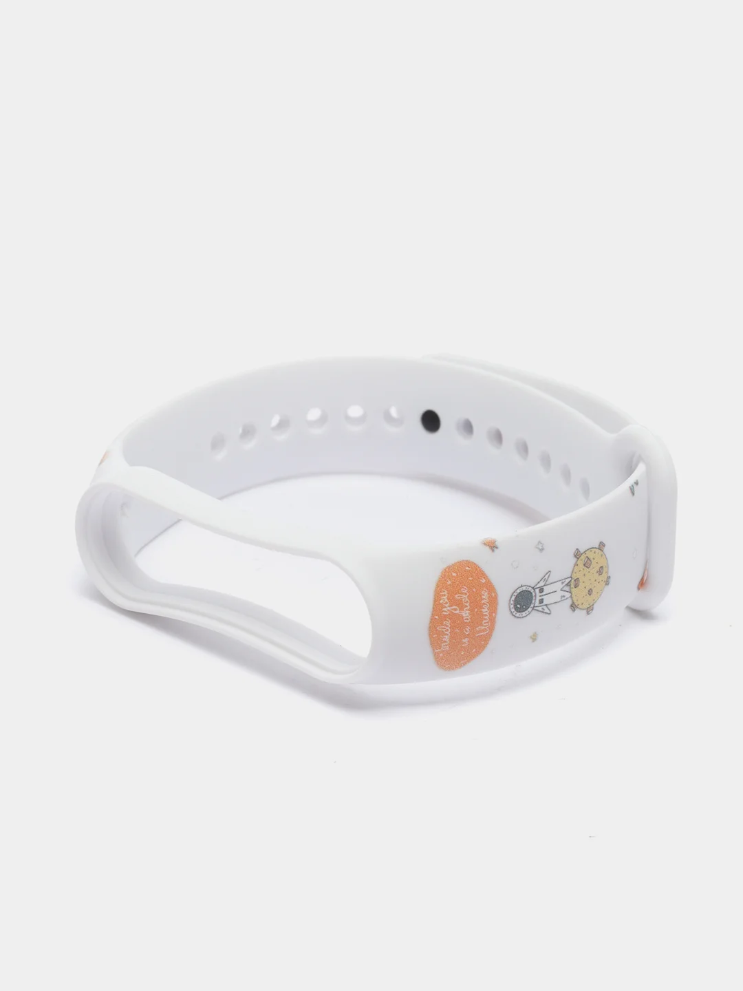 Серебряный ремешок для Xiaomi Mi Band 5, 6 силиконовый