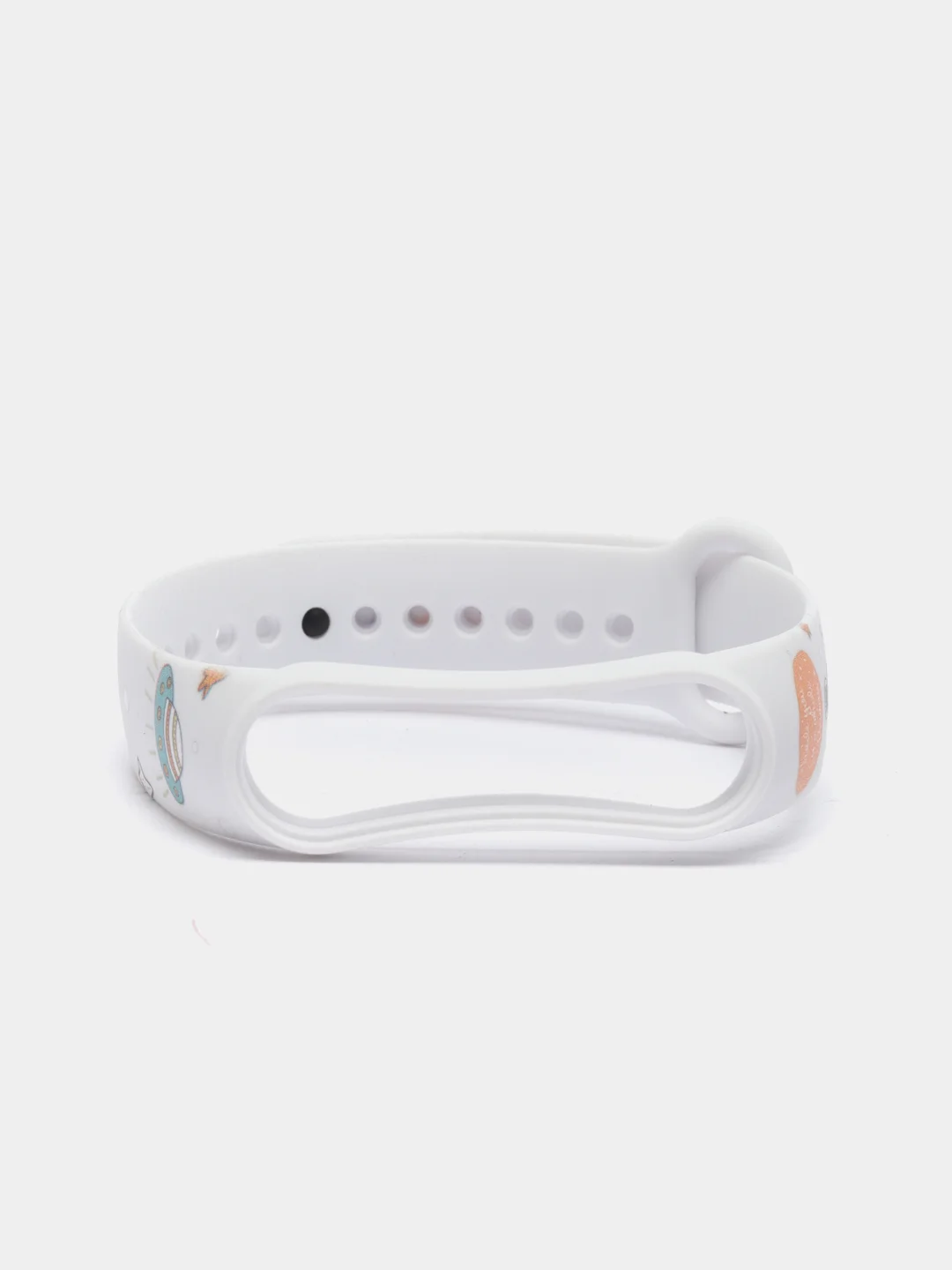 Серебряный ремешок для Xiaomi Mi Band 5, 6 силиконовый
