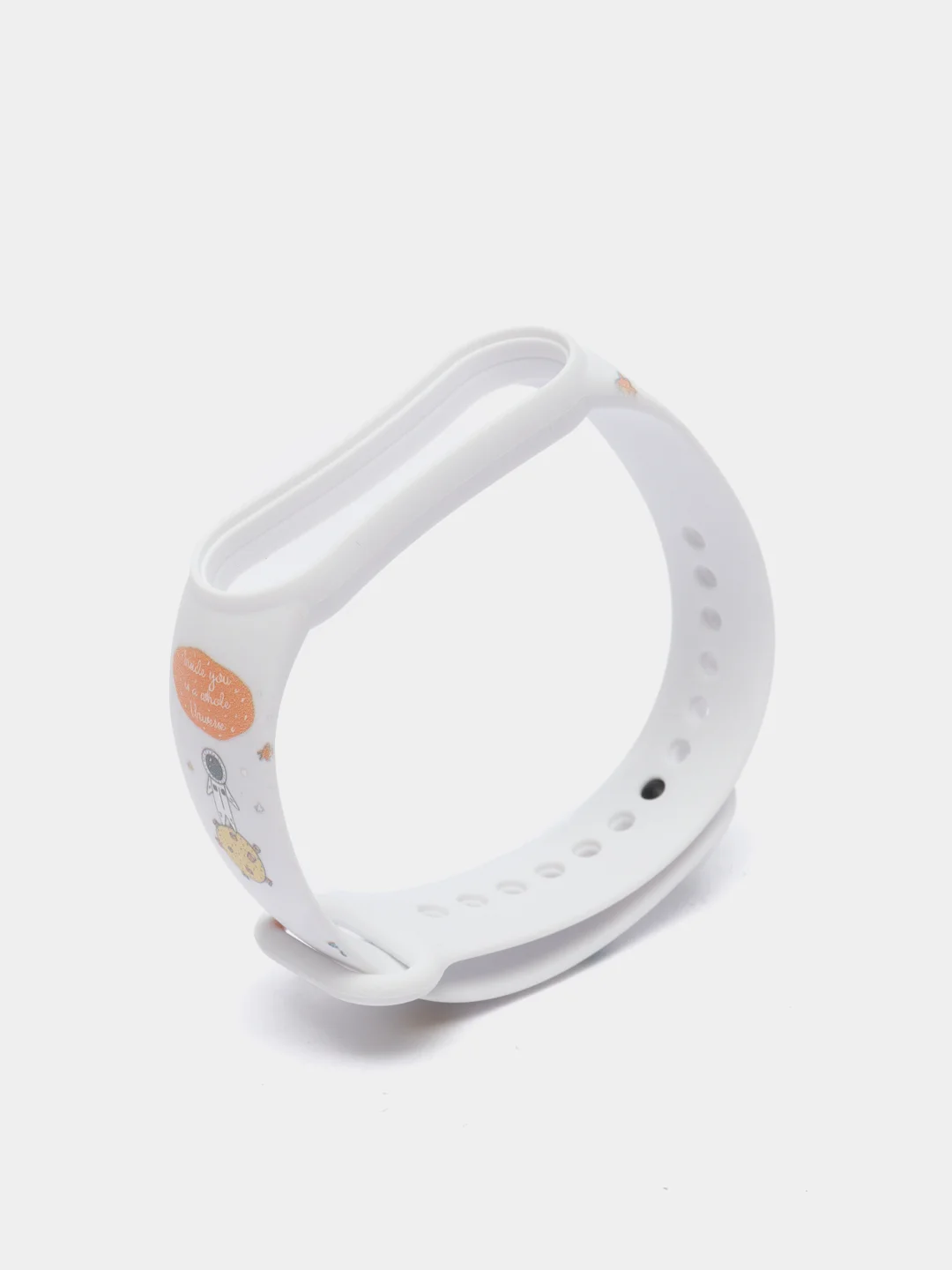 Серебряный ремешок для Xiaomi Mi Band 5, 6 силиконовый