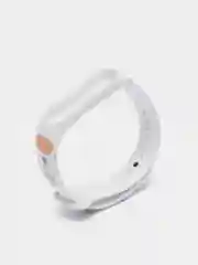 Серебряный ремешок для Xiaomi Mi Band 5, 6 силиконовый