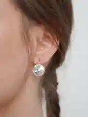 Серебряный серьги со стразами, женские