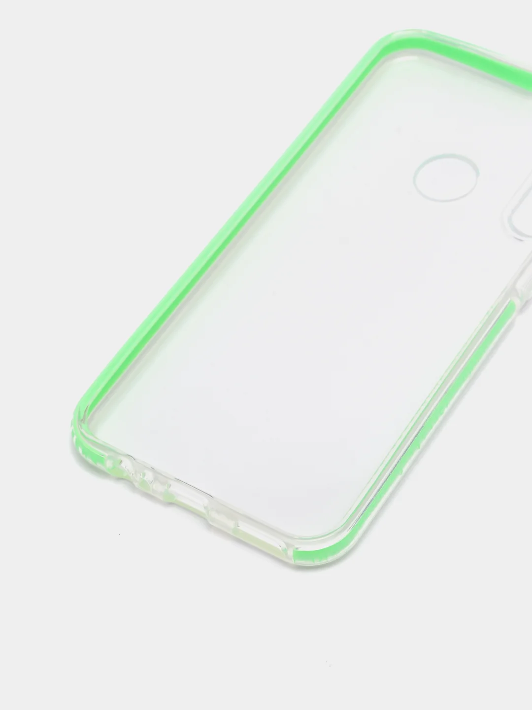 Лайм чехол силиконовый прозрачный с цветной вставкой Y7P / P40 Lite E