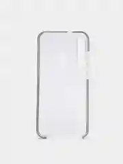 Черный чехол силиконовый прозрачный с цветной вставкой Y7P / P40 Lite E