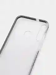 Черный чехол силиконовый прозрачный с цветной вставкой Y7P / P40 Lite E