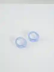 Синий акриловые серьги-пусеты