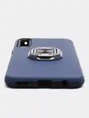 Темно-синий чехол Huawei P Smart Z / Honor 9X / 9X Premium, без выреза для отпечатка, с кольцом