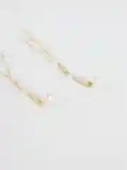 Серьги-кисточки с имитацией жемчуга в подарочной коробочке