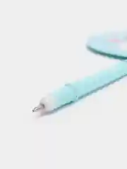 Голубой ручка шариковая, синяя паста, 2 цвета