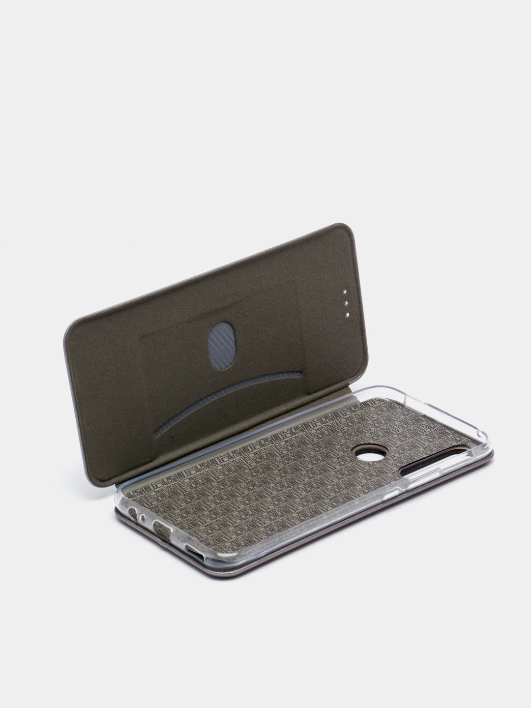 Серебряный чехол книжка Huawei P Smart Z / Honor 9X / Honor 9X Premium, Хуавей П Смарт З, Хонор 9Х