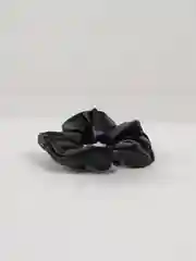 Черный резинка для волос, из экокожи