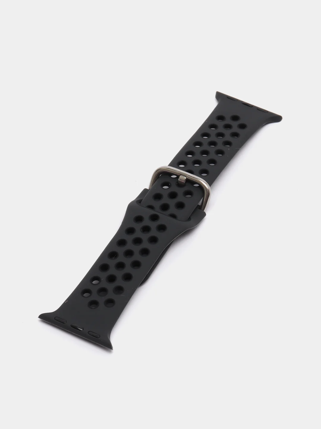 Угольный спортивный силиконовый ремешок для Apple Watch SE, 7, 6, 5, 4, 3, 2, 1