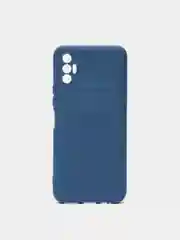Синий чехол для TECNO SPARK 8P, с защитой камеры и бархатом внутри