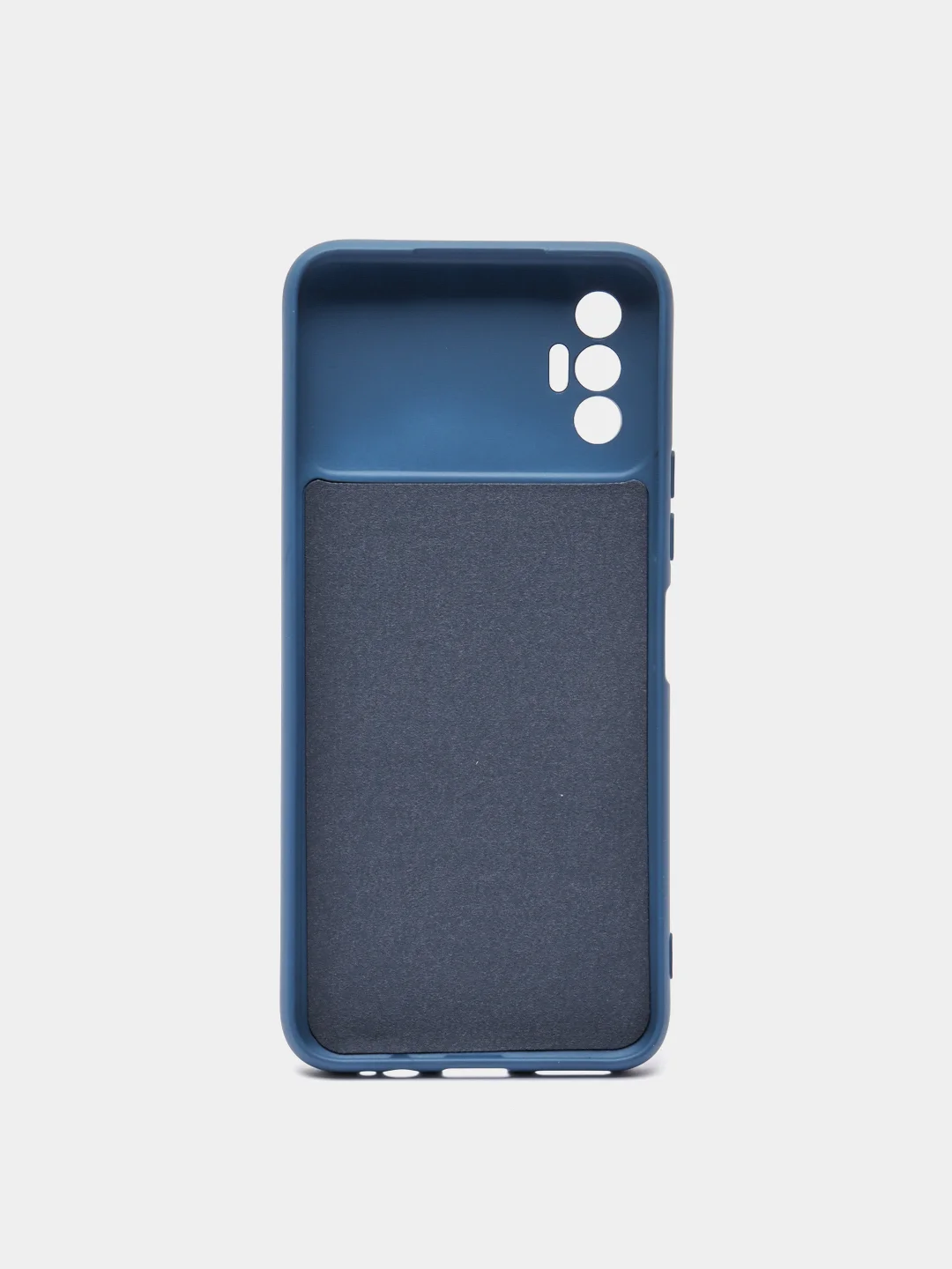 Синий чехол для TECNO SPARK 8P, с защитой камеры и бархатом внутри