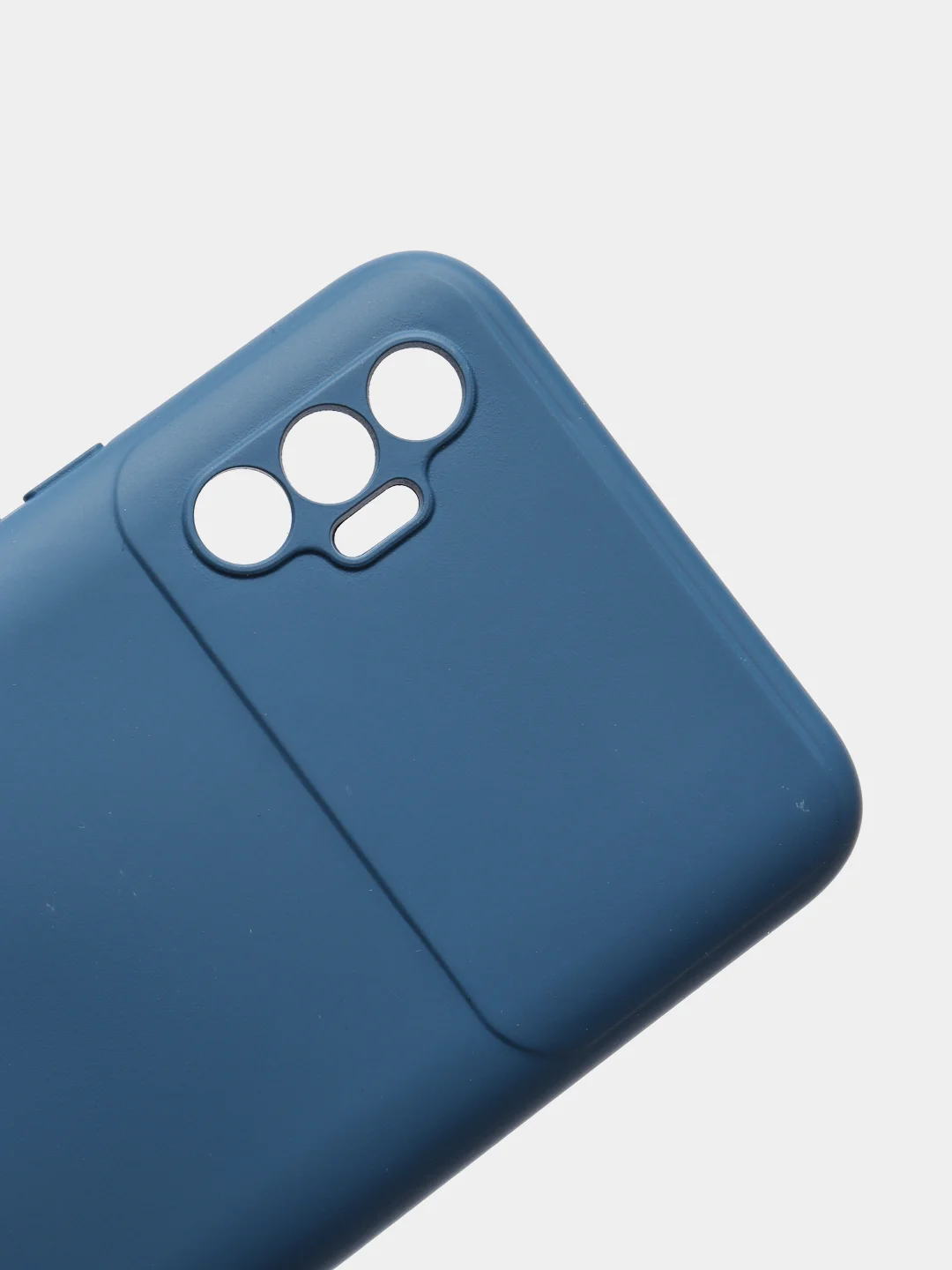 Синий чехол для TECNO SPARK 8P, с защитой камеры и бархатом внутри