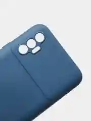 Синий чехол для TECNO SPARK 8P, с защитой камеры и бархатом внутри