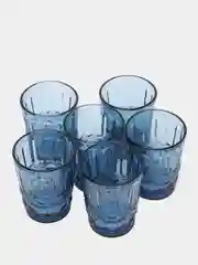 Небесно-голубой цветные стаканы набор  6шт