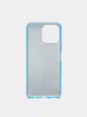 Голубой чехол для HONOR X8, блестящий