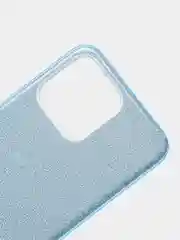 Голубой чехол для HONOR X8, блестящий