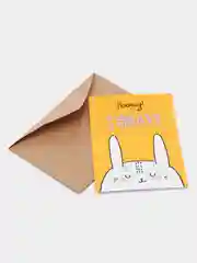 Желтый открытка о дружбе, размер 10х15см