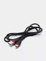 Черный кабель для зарядки TYPE-C Borofone BX17, ГИБКИЙ USB кабель 1м, 2.0A