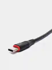 Черный кабель для зарядки TYPE-C Borofone BX17, ГИБКИЙ USB кабель 1м, 2.0A