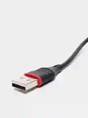 Черный кабель для зарядки TYPE-C Borofone BX17, ГИБКИЙ USB кабель 1м, 2.0A