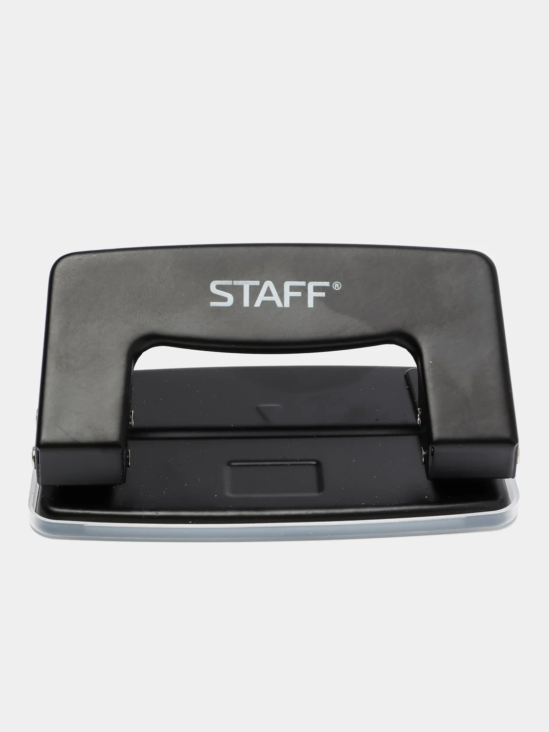 Дырокол металлический STAFF EVERYDAY, до 10 листов, без линейки, черный, 224647