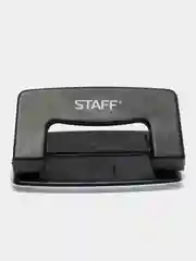 Дырокол металлический STAFF EVERYDAY, до 10 листов, без линейки, черный, 224647