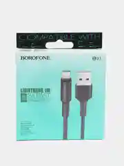 Черный кабель Type-C 3.0A, Micro USB 2,4A, Lightning, 1 м, для iPhone, Android, BX1