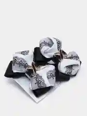 Белый бантики для волос школьные /Резинка для волос/2шт