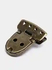Застежка для сумки, 4 х 3 см, цвет бронзовый