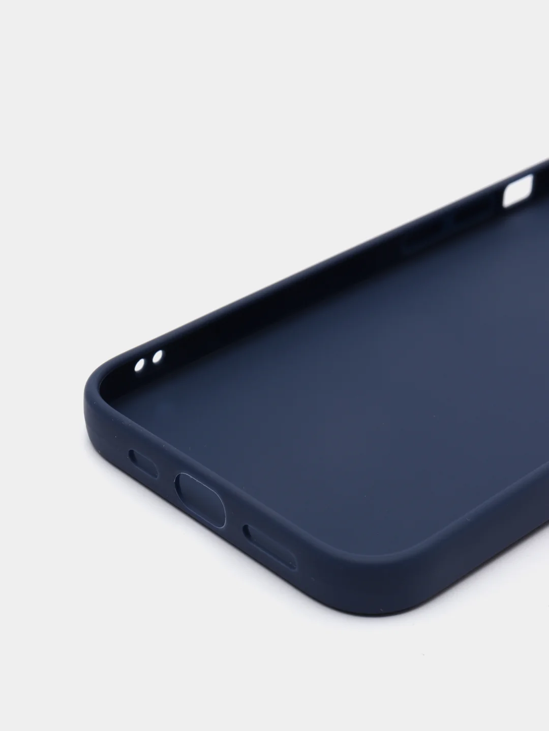 Синий чехол силиконовый для iPhone 13