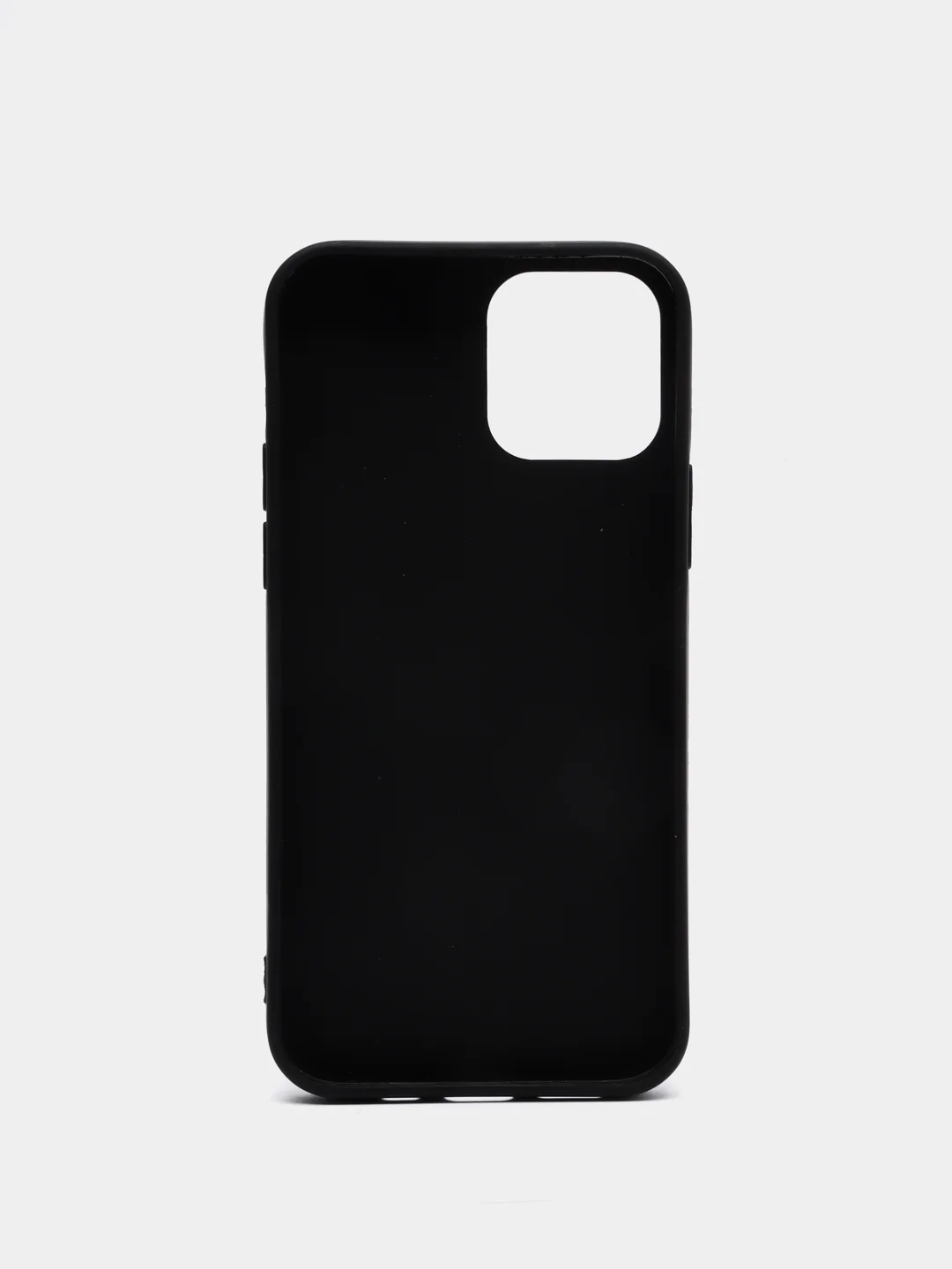 Черный чехол силиконовый для iPhone 12 6,1"