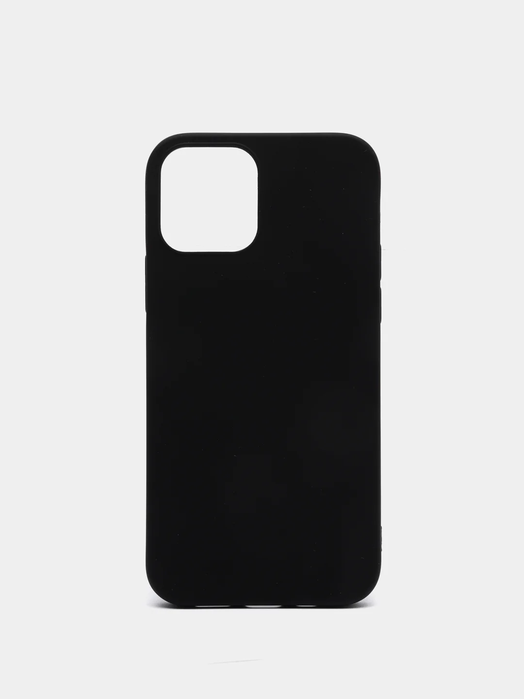 Черный чехол силиконовый для iPhone 12 6,1"