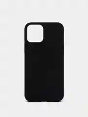 Черный чехол силиконовый для iPhone 12 6,1"