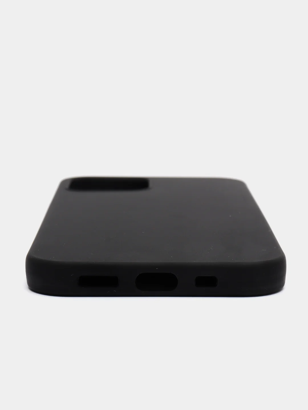 Черный чехол силиконовый для iPhone 12 6,1"