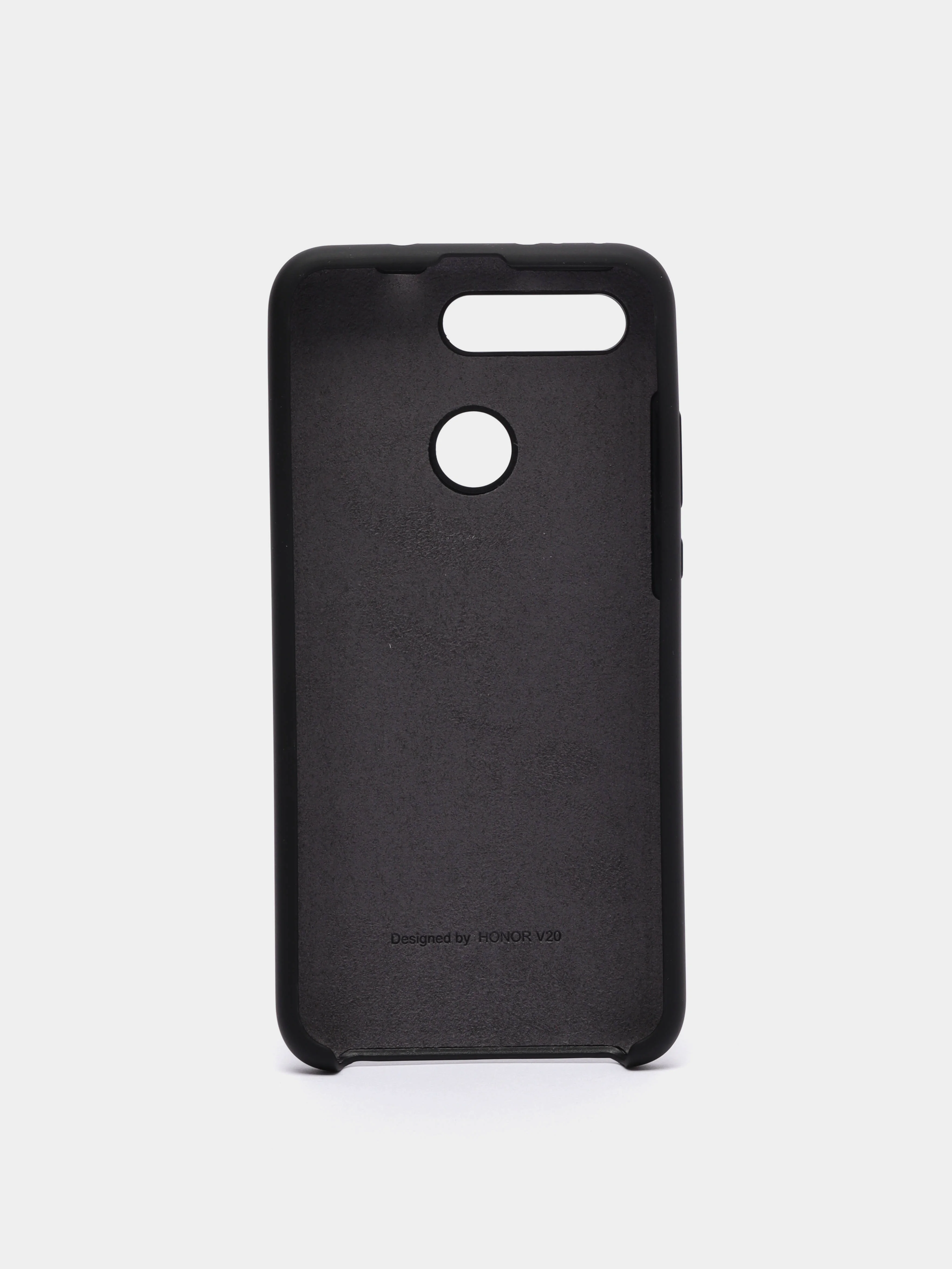 Черный чехол силиконовый Silicone Cover Case для Huawei Honor V20