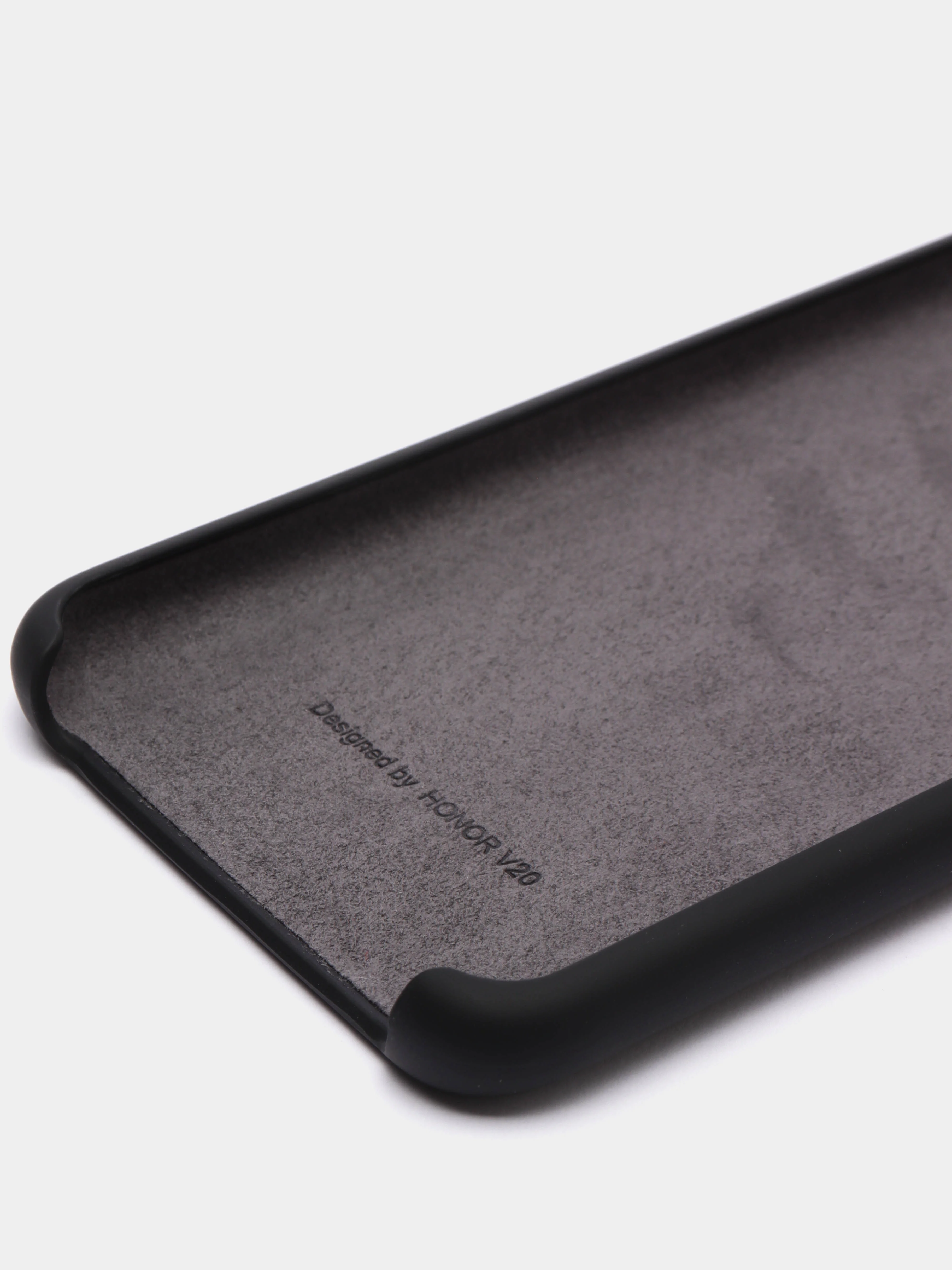 Черный чехол силиконовый Silicone Cover Case для Huawei Honor V20