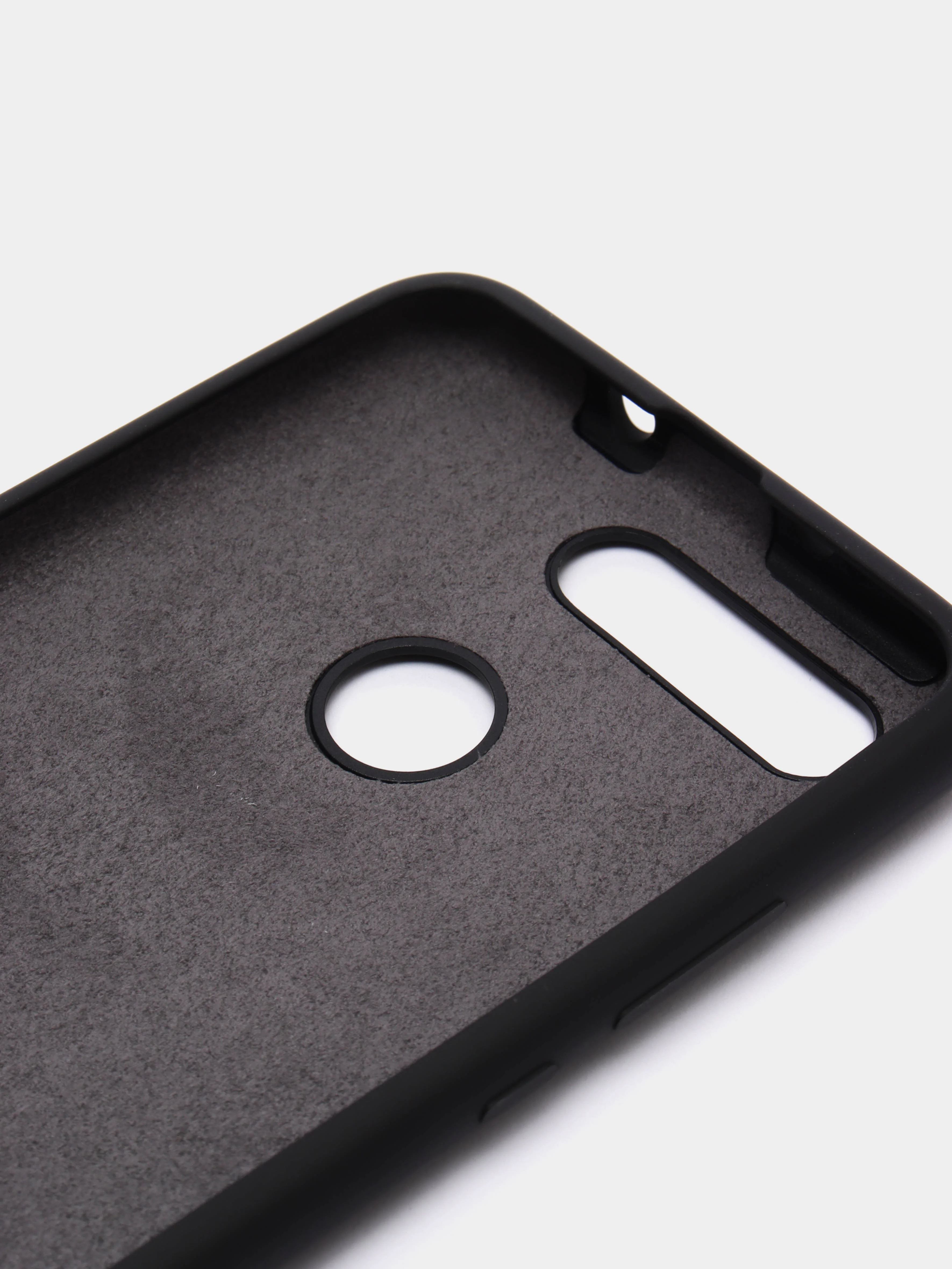 Черный чехол силиконовый Silicone Cover Case для Huawei Honor V20