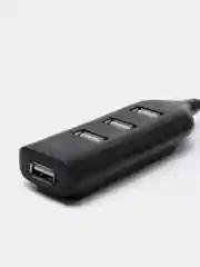 USB-концентратор USB 2.0 на 4 порта/ USB разветвитель/ USB-ХАБ черный/USB Hub