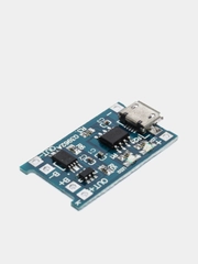 Контроллер-модуль заряда аккумуляторов 18650 TP4056, с защитой, разъём micro USB