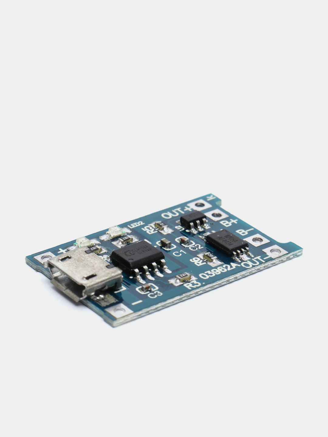 Контроллер-модуль заряда аккумуляторов 18650 TP4056, с защитой, разъём micro USB