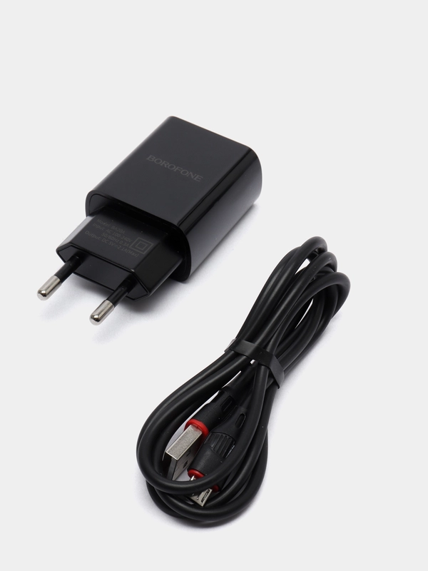 Сетевое зарядное устройство USB 2100mAh и кабель micro USB BOROFONE BA20A