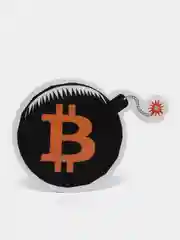 Коралловый меланж стикеры, наклейки - Биткоин