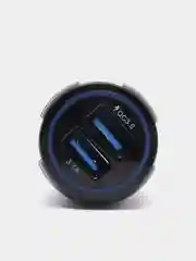 Черный автомобильное зарядное устройство QC 3.0, быстрая зарядка